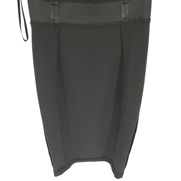 Calvin Klein Crepe Short Sheath Dress Faux Leather Belt Professional Workwear 2 - Picture 11 of 16